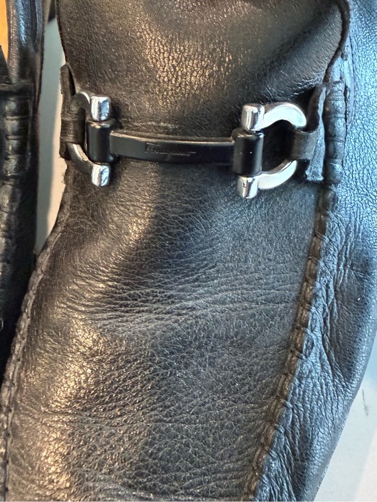 Salvatore Ferragamo Woven Leather Horsebit Loafers Size 12 main image 5